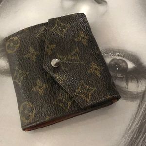 Louis Vuitton canvas wallet 874AN